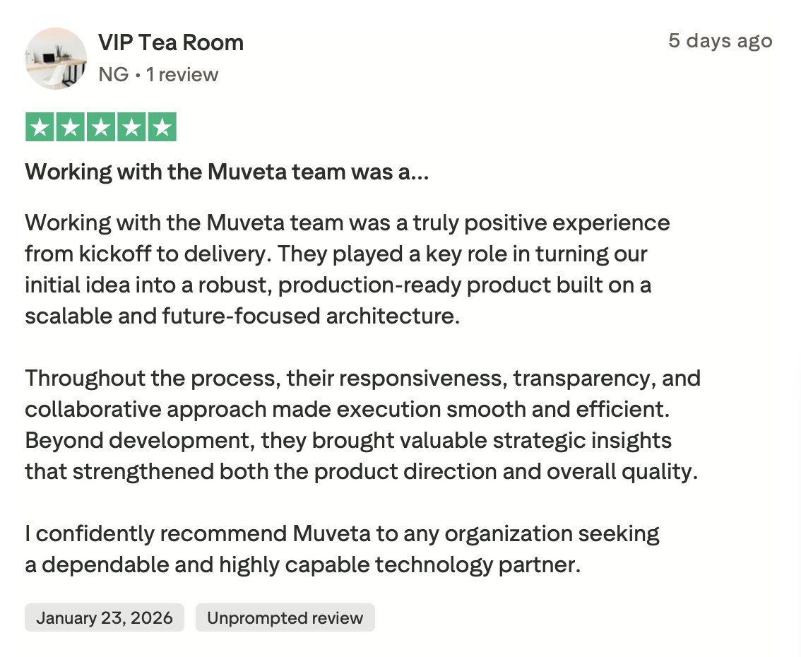 Trustpilot review screenshot